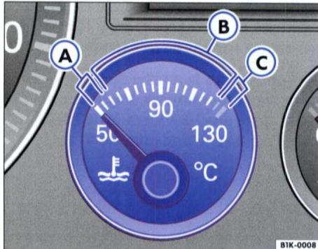 VOLKSWAGEN GOLF 5 2005 - Indicateur de température de liquide de refroidissement - 1