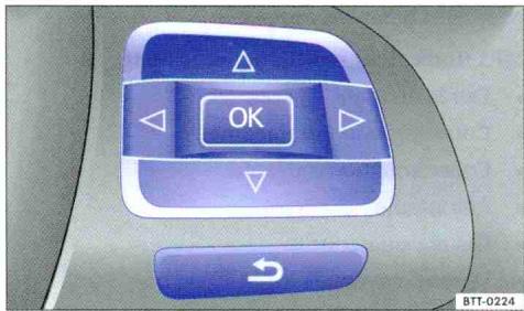 VOLKSWAGEN GOLF 6 - Commande des menus sur le combiné d'instruments - 2