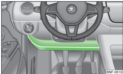 VOLKSWAGEN UP - Compartment de rangement côté conducteur - 1