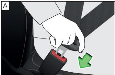 VOLKSWAGEN UP - Bouclage et débouclage des ceintures de sécurité - 1