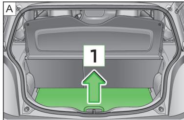 VOLKSWAGEN UP - Plancher de chargement variable dans le coffre - 1