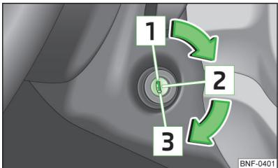 VOLKSWAGEN UP - Metre/Éteindre le contact et démarrer le moteur - 1