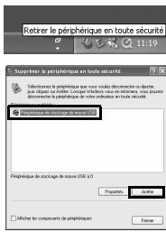 PENTAX OPTIO M60 - Déconnexion de la liaison appareil/ordinateur PC windows - 2