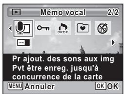 PENTAX OPTIO P80 - Enregistrement d'un mémo vocal - 1
