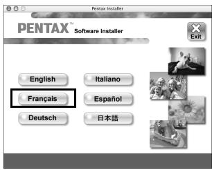 PENTAX OPTIO P80 - Sélectionnez une langue sur l'écran qui apparait. - 1