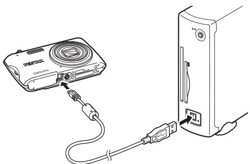 PENTAX OPTIO P80 - Connexion de la liaison appareil/ordinateur Windows PC - 1