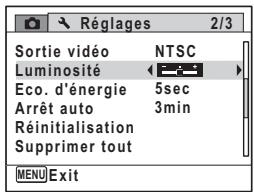 PENTAX OPTIO P80 - Utilisez le bouton de navigation (▲▶) pour régler la luminosité. - 4