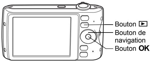 PENTAX OPTIO P80 - Appuyez sur le bouton MENU. - 2