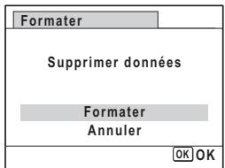 PENTAX OPTIO P80 - Utilisez le bouton de navigation ( ) pour selectionner [Formater]. - 1