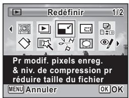 PENTAX OPTIO P80 - Modification de la taille d'image (Redéfinir) - 2