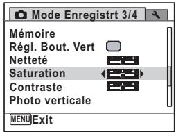 PENTAX OPTIO P80 - Réglage de la saturation (Saturation) - 6