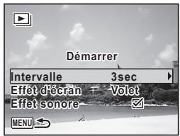 PENTAX OPTIO P80 - Réglage des conditions du diaporama - 1