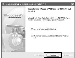 PENTAX OPTIO P80 - Cliquez sur [Terminer]. - 1