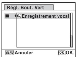 PENTAX OPTIO P80 - Réglage des fonctions d'enregistrement vocal - 1