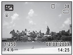 PENTAX OPTIO P80 - Pressez le déclencheur à mi-course. - 1