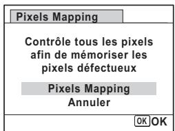 PENTAX OPTIO P80 - Utilisez le bouton de navigation ( ) pour selectionner [Pixels Mapping]. - 1