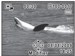 PENTAX OPTIO P80 - Lecture d'une série video - 2