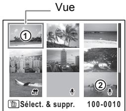 PENTAX OPTIO P80 - En mode l actionnez le levier de zoom vers la gauche (). - 3