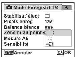 PENTAX OPTIO P80 - Réglage de la zone de mise au point - 1