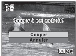 PENTAX OPTIO P80 - Utilisez le bouton de navigation ( ) pour selectionner [Couper]. - 1