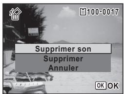 PENTAX OPTIO P80 - Suppression du son d'une image - 1