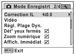 PENTAX OPTIO P80 - Réglage de l'exposition (Correction IL) - 1
