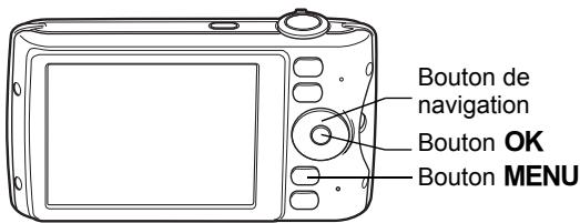 PENTAX OPTIO P80 - Réglage de la langue d'affichage - 1