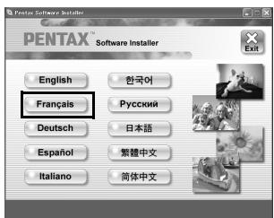 PENTAX OPTIO P80 - Sélectionnez une langue sur l'écran qui apparait. - 1