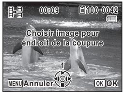 PENTAX OPTIO P80 - Utilisez le bouton de navigation (  ) pour déterminer la position de division. - 1