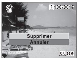 PENTAX OPTIO P80 - Pour supprimer l'image affichée - 1