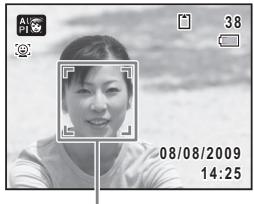 PENTAX OPTIO P80 - Confirmez le sujet et les paramètres de la prise de vue sur l'écran. - 2