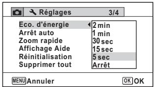 PENTAX WG-1 - Utilisation de la fonction d'économie d'énergie - 1