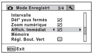 PENTAX WG-1 - Utilisez le bouton de navigation (▶) pour sélectionner (Oui) ou (Arrêt). - 1