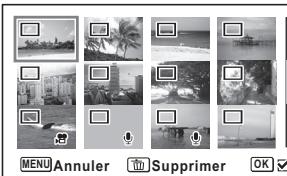PENTAX WG-1 - Suppression d/images et de fichiers son sélectionnés - 3