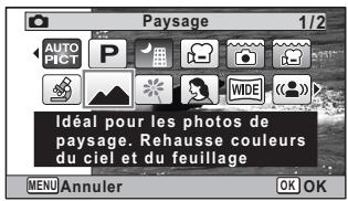 PENTAX WG-1 - Réglage du mode scène - 2