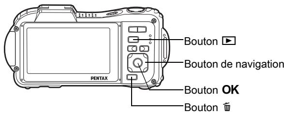 PENTAX WG-1 - Suppression d'une image seule ou d'un fichier son - 2