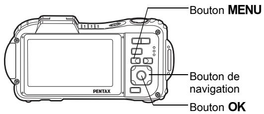 PENTAX WG-1 - Réglage de la langue d'affichage - 1