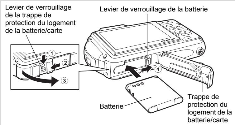 PENTAX WG-1 - Installation de la batterie - 1