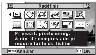 PENTAX WG-1 - Modification de la taille d'image (Redéfinir) - 2