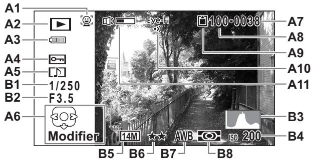PENTAX WG-1 GPS - Affichage Histogramme + Info en mode lecture - 1