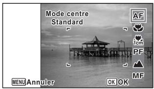 PENTAX WG-1 GPS - Appuyez sur le bouton de navigation () en mode. - 1