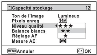 PENTAX WG-1 GPS - Sélection du niveau de qualité des photos - 1