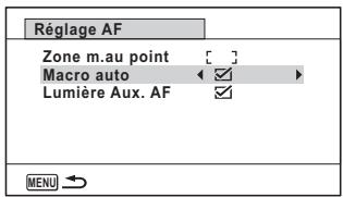 PENTAX WG-1 GPS - Réglage de la fonction macro auto - 1