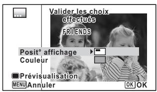 PENTAX WG-1 GPS - Définition de l'ajout de texte - 2