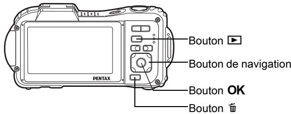 PENTAX WG-1 GPS - Suppression d'une image seule ou d'un fichier son - 2