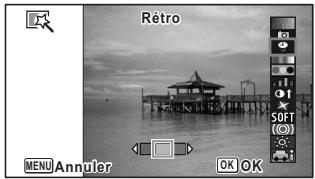 PENTAX WG-1 GPS - Utilisez le bouton de navigation ( ) pourCHOISIR I'effet. - 1