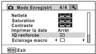 PENTAX WG-1 GPS - Réglage du traitement de renforcement de la qualité de l'image (IQ renforcée) - 1