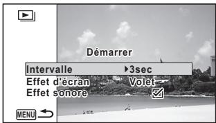 PENTAX WG-1 GPS - Réglage des conditions du diaporama - 1