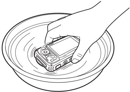 PENTAX WG-1 GPS - Précautions à prendre après avoir utilisé l'appareil dans l'eau - 1