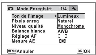 PENTAX WG-1 GPS - Réglage du ton de l'image - 1